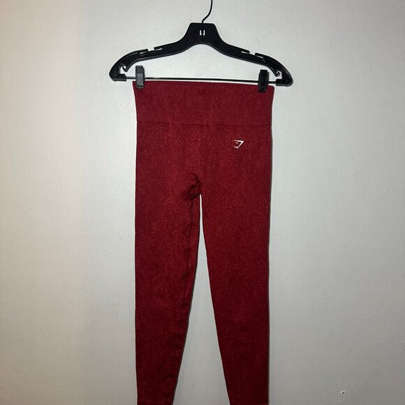Gymshark Flex High-Waisted Leggings – Red Marl (Size M) - Picture 6 of 10